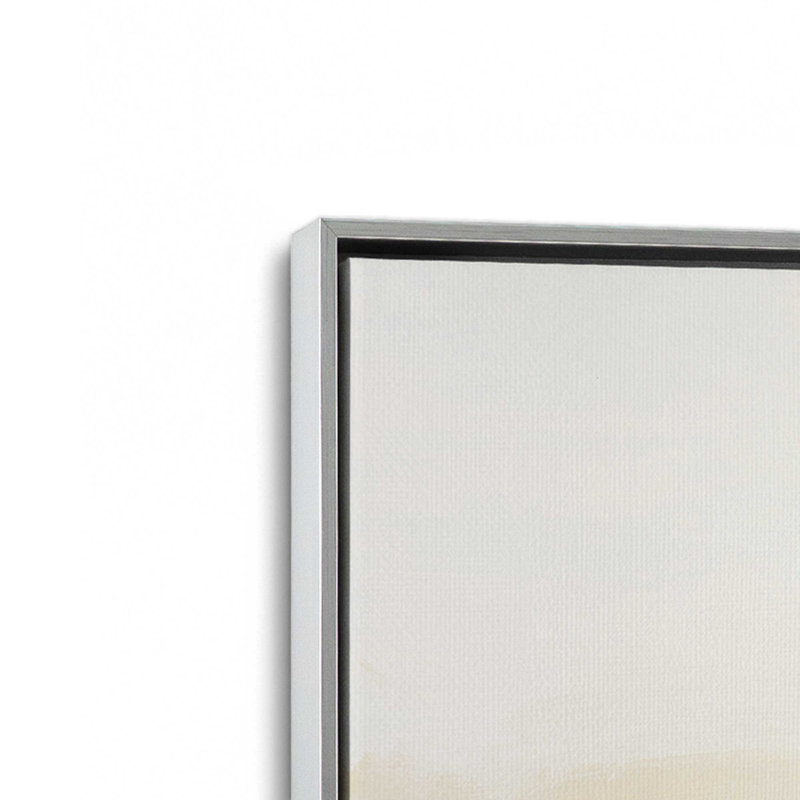 «Cloud-Kissed Landscape I», reproduction sur toile dans un cadre, H 24,75 po x l 24,75 po, Chrome poli