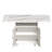 47" Wood Folding Dining Table With Storage Rack And Cabinet, Removable Entryway Table With 6 Wheels, White Marble Kitchen Island, Side Table And Coffee Table Versatile Table Space Saving