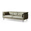 Causeuse-coussin standard en cuir véritable vert