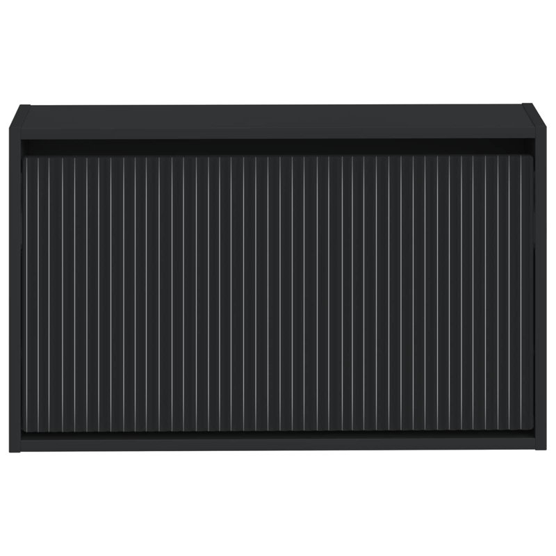 Flip Down Shoe Storage, 43 cm H x 71 cm W x 17 cm D, Black