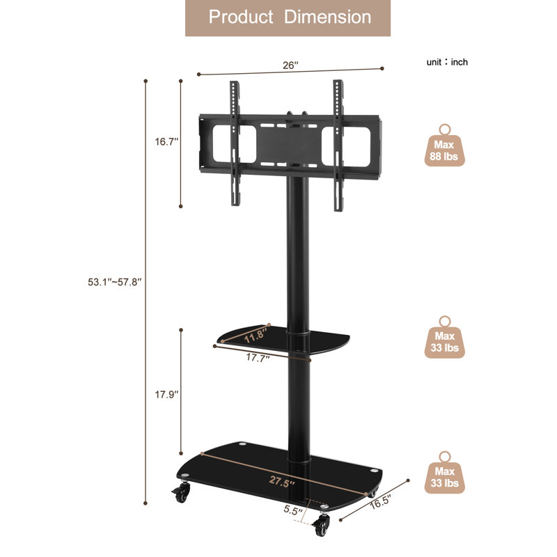 Dow Symple Stuff Single Screen Floor Stand Mount