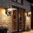 Solar Wall Light Outdoor Classic Black
