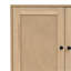 Armoire à chaussures en rotin avec tablettes réglables