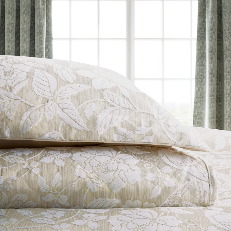Pyramus Cotton Duvet Cover Set, Kingsize Duvet Cover Set, Ivory