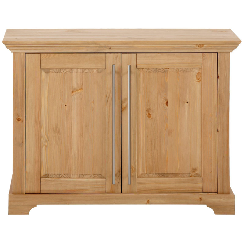 Galbin 94.2cm Solid Wood Sideboard, Natural Brown