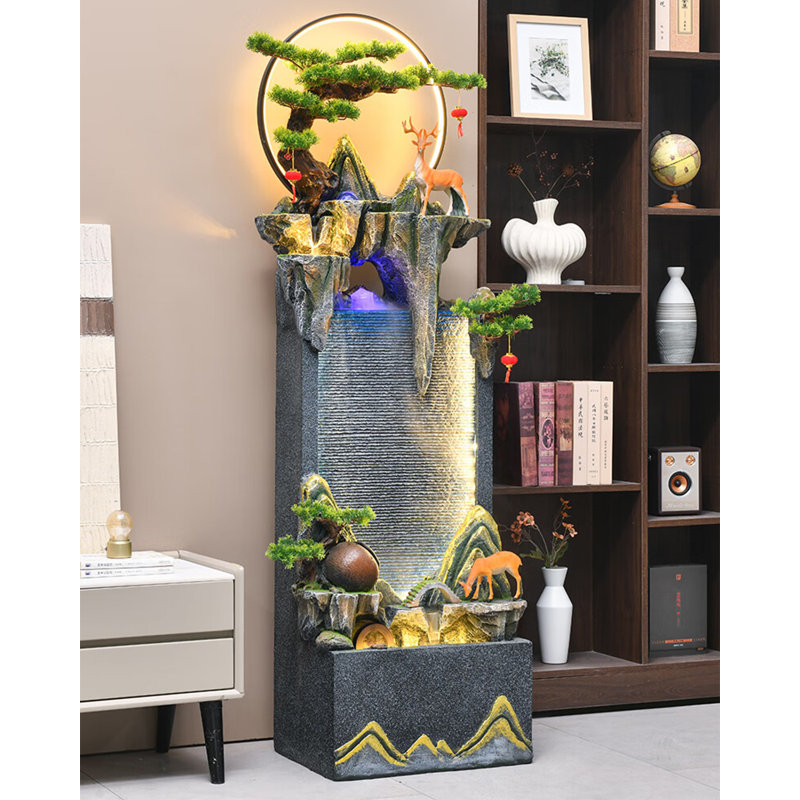 Ornement Yafengnan, H 70,08 po x l 19,69 po x P 14,96 po