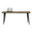 Solid Wood Top Metal Base Dining Table