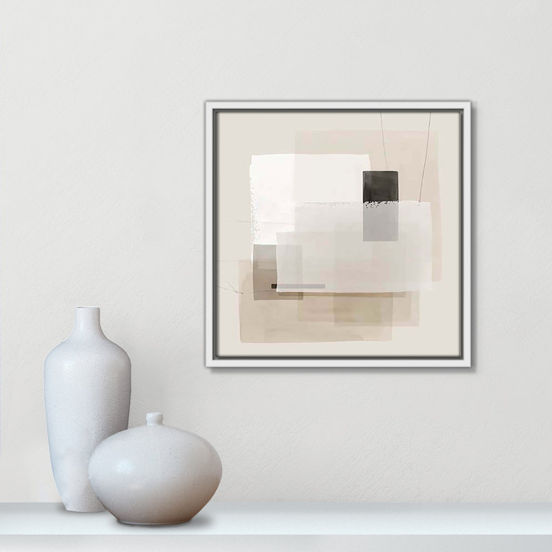«Mystical Momentum II» par Hazel J, Cadre flottant blanc, H 13,5 po x l 13,5 po x P 2 po