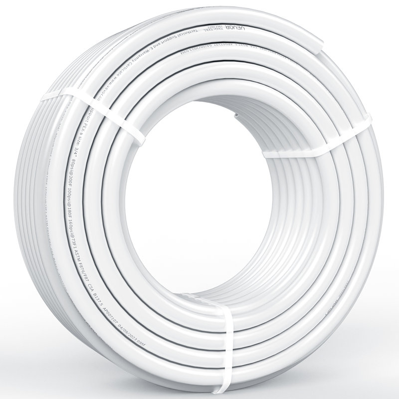 VEVOR 3/4 po x 100 pi PEX-B blanc pour eau potable avec coupe-tuyau