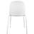 Appley Modern Stackable Dining Chairs – Set of 2, Plastic Seat with Padded Cushion & Metal Legs for Kitchen or Dining Room-334883915