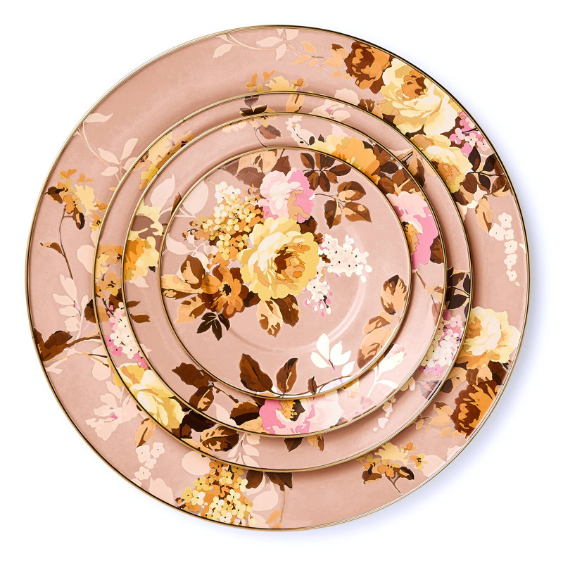 Wild Rose Dinner Plate, Mauve
