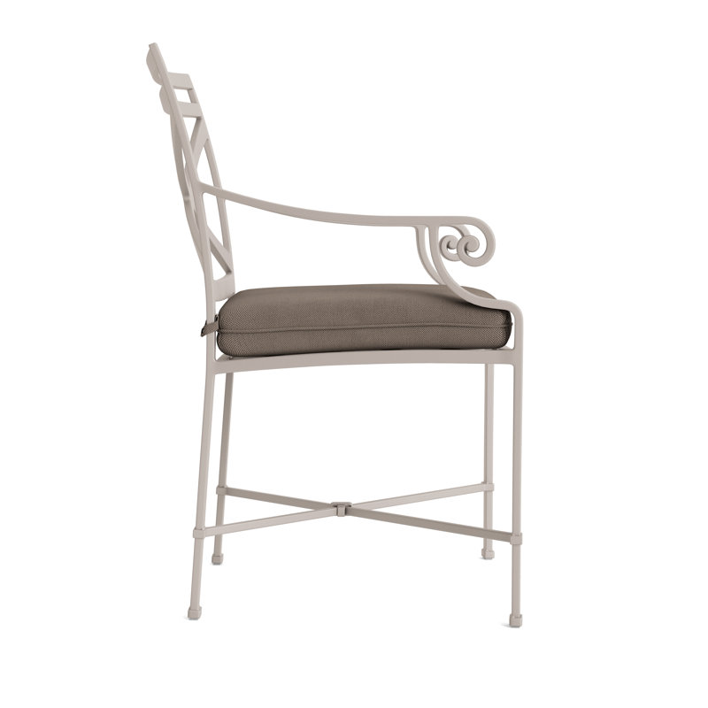 Venetian Outdoor Lounge Chair, Fusion Moccasian, Dove Smooth