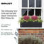 Window Flower Box Planter, Frostproof Outdoor Plant Pot, Narrow Garden Planter with Drainage Holes, Concrete Effect Windowsill Planter-36035302-36035307