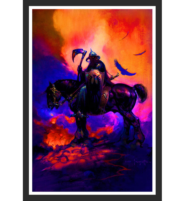 Décès de mort 1 fantaisie Frank Frazetta, reproduction d'art sur papier