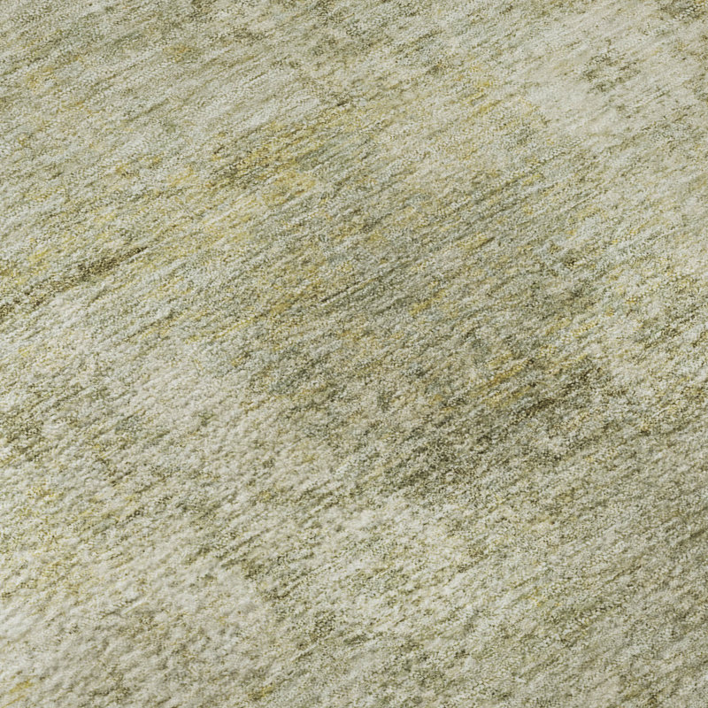 Premium Machine Washable Mayfield AMF2061 Abstract Rug, Sage, 1'8" x 2'6"
