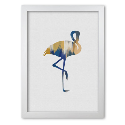 Flamingo Blue & Yellow - Print