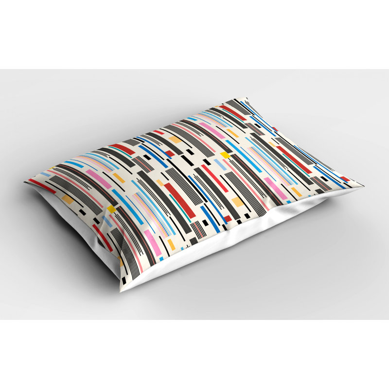 Polyester Abstract Sham Set, Twin