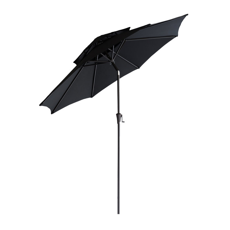Parasol de marché Fruge 108 po, Noir