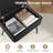 2 Pcs Velvet Vanity Stool Ottoman With Storage Solid Wood Legs Flip-up Top-265749598