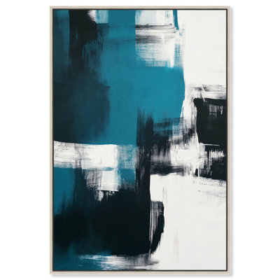 Weight of Teal Canvas by Art Remedy, Gallery Wrapped