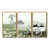 Toile avec cadre flottant or