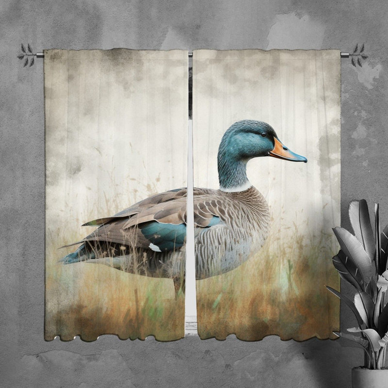 Rideaux de fenêtre Duck, L 40 po x L 82 po