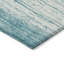 Tapis intérieur / extérieur en polyester tissé à la machine à motif abstrait mâle sarcelle / crème mâle-95979979