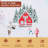Maison d' Hermine Table Cloth Square Table 100% Cotton 60 x 60 Inches Fall Tablecloth Reusable Everyday Use for Thanksgiving Christmas Decorations Dining Farmhouse Party (Rural Christmas)