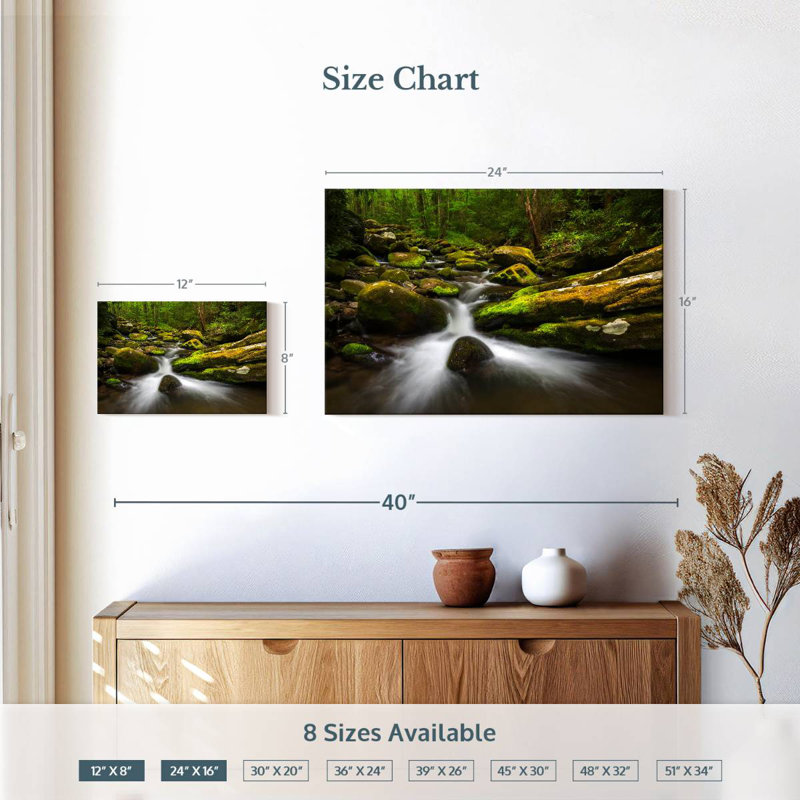 Alvord Stream In Roaring Fork, 16" H x 24" W