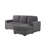 Melody Grey Sectional With Pullout