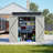 6 Ft. W X 4 Ft. D Outdoor Metal Storage Shed Garden Tools Shed Lockable Door Foundation Kit Included-116933405-116933412