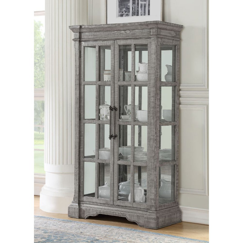 Vitrine Abbot, naturel récupéré