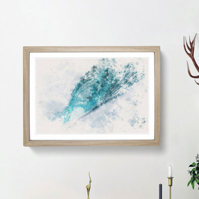 Curve of the Ocean Wave - Picture Frame Painting Print