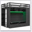Loft Bed With Drawers, Shelves And Light-489202446