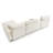 Sectional Sofa Free Combination Couch with Console and Storage Ottoman-489088893