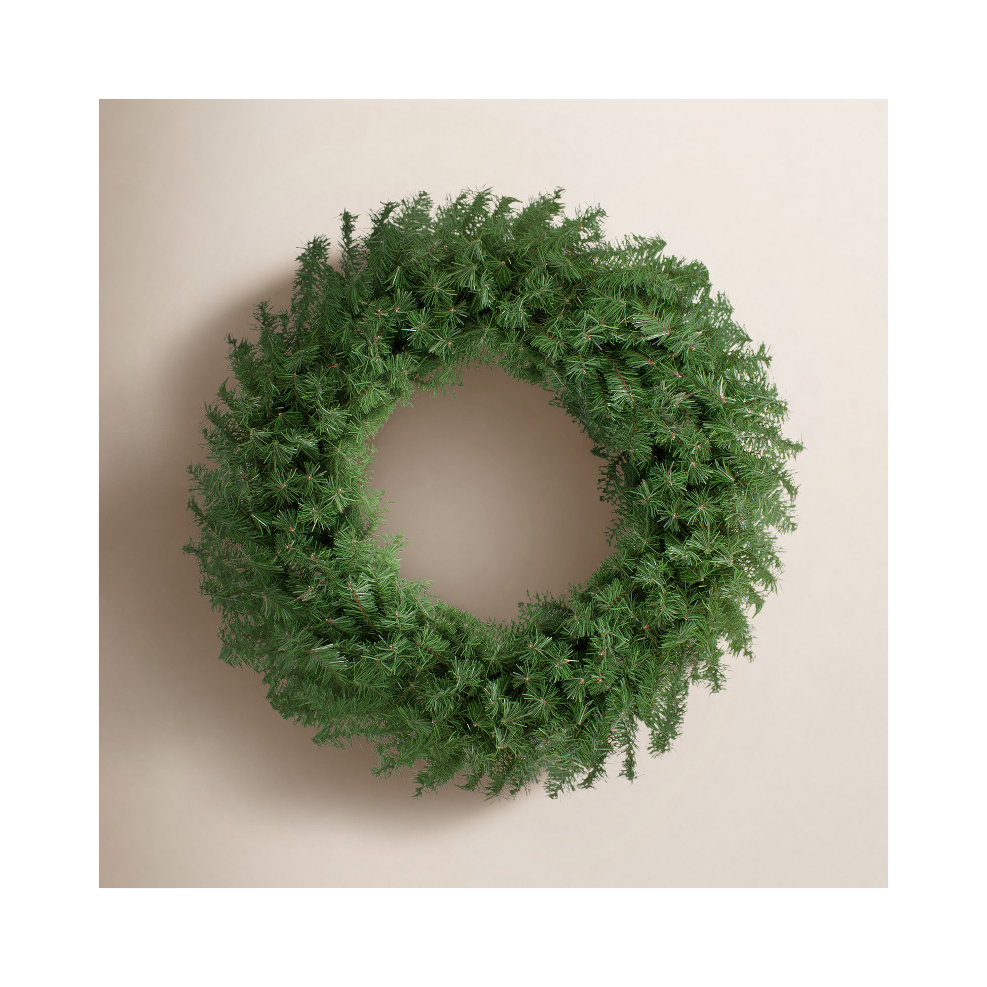 Canadian Canadian Pine Artificial Christmas Wreath, 30" W x 30" H x 6" D, Green