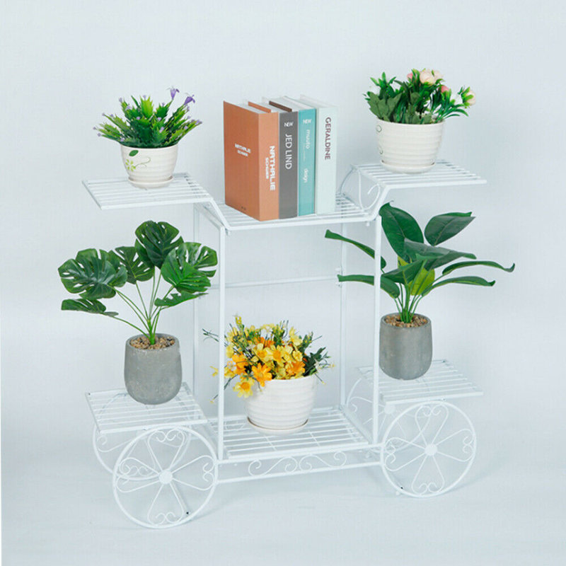 Support pour plante rectangulaire Espedita, Blanc