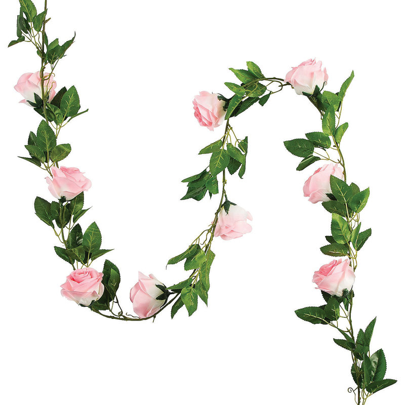 12'' in. Faux Rose Garland