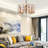 Hershley 9 - Light Crystal and Iron LED Drum Chandelier-88998926