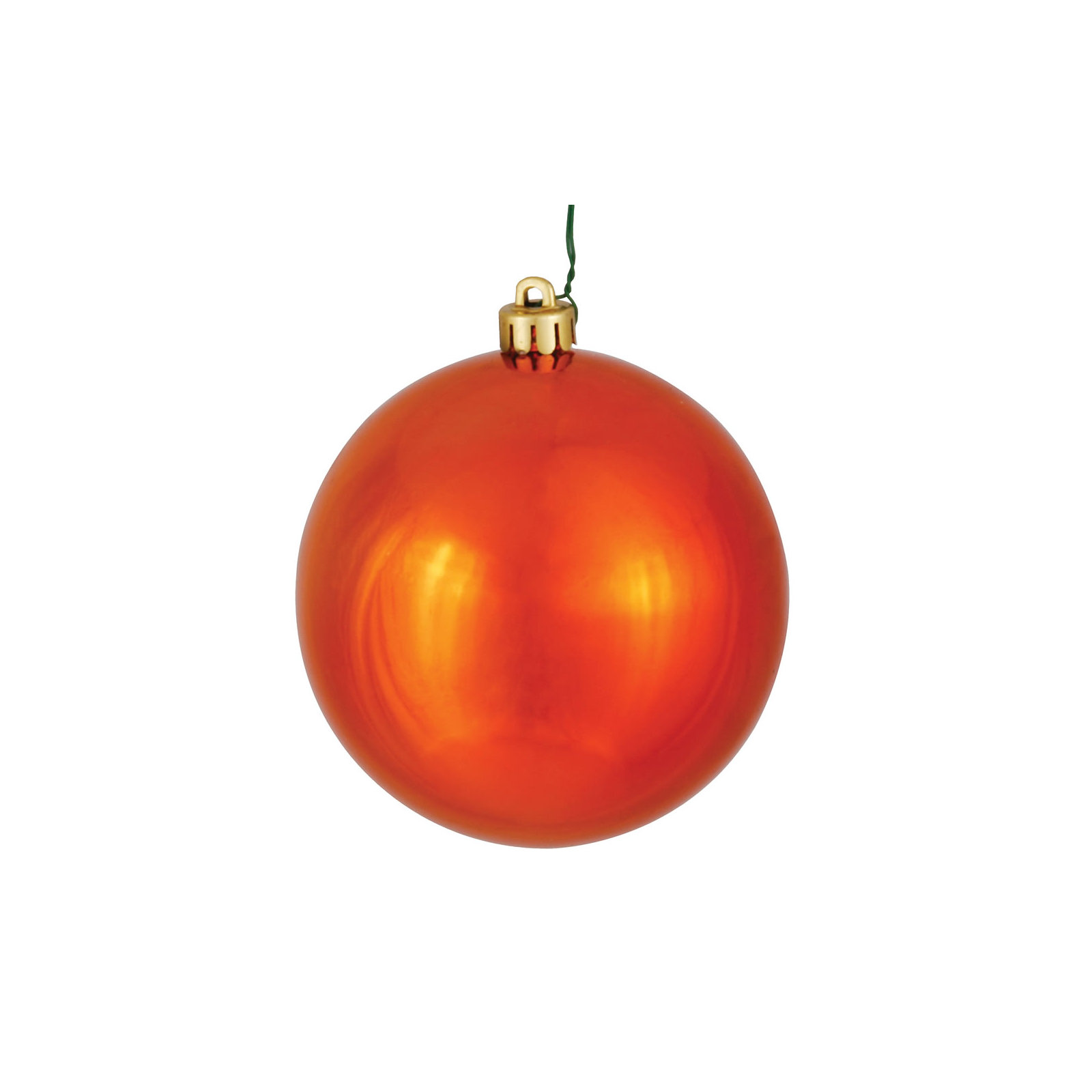 Holiday Décor Ball Ornament, Burnish Orange
