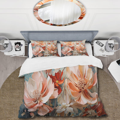 Ensemble de housse de couette Coral Petal Symphony I BeddingMicrofiber / Polyester