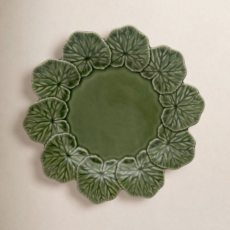 Assiette plate Geranium 10,83 ", Vert