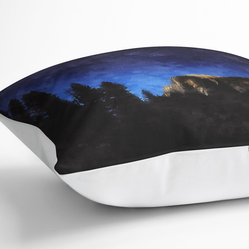 Stars Above Yosemite Cushion with Filling, White, 55cm H x 55cm W x 20cm D