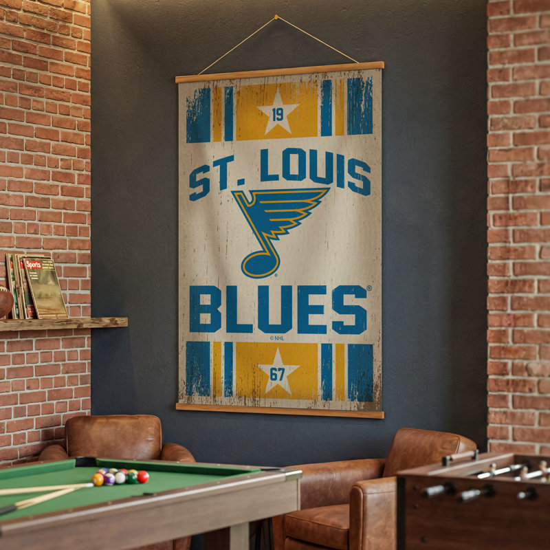 Tapisserie murale 36 "x 54" St. Louis Blues, Blues de St. Louis