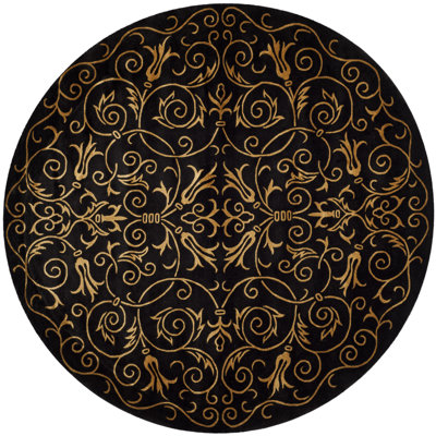 Honora Hand Knotted Silk & Wool Pile Floral Rug