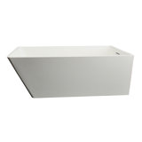 Aquaquattro 66.5'' L Freestanding Soaking Bathtub