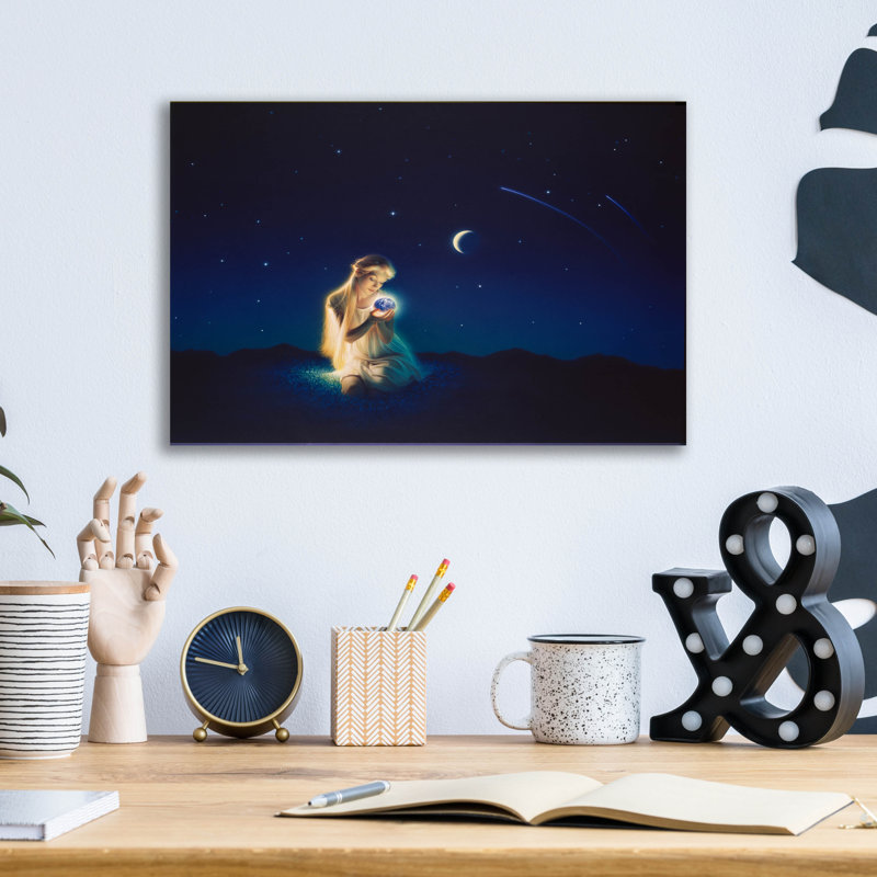 «Small Miracle» par Kirk Reinert, art mural en verre acrylique, H 12 po x l 16 po x P 0,13 po
