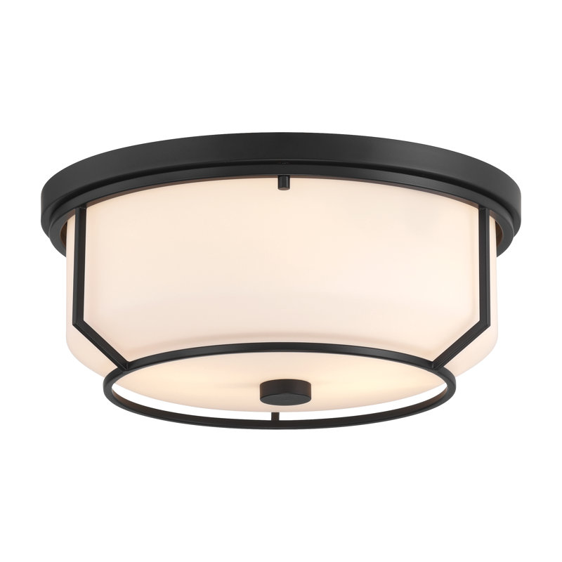 2LT Flushmount, Matte Black