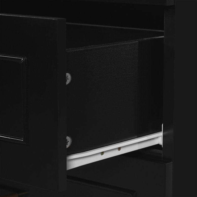 Armoire de rangement 72 po H, Noir