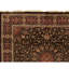 Hand Knotted Wool Area Rug in Black